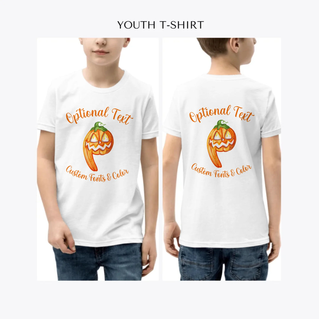 Watercolor-Monster-Letter-Initial-custom-youth-boy-t-shirt-artfulane