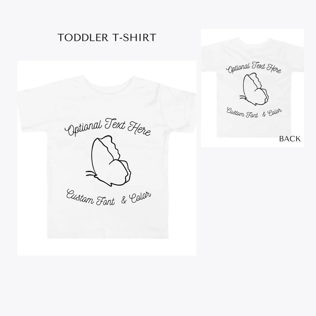Butterfly-Line-Art-toddler-custom-t-shirt-artfulane