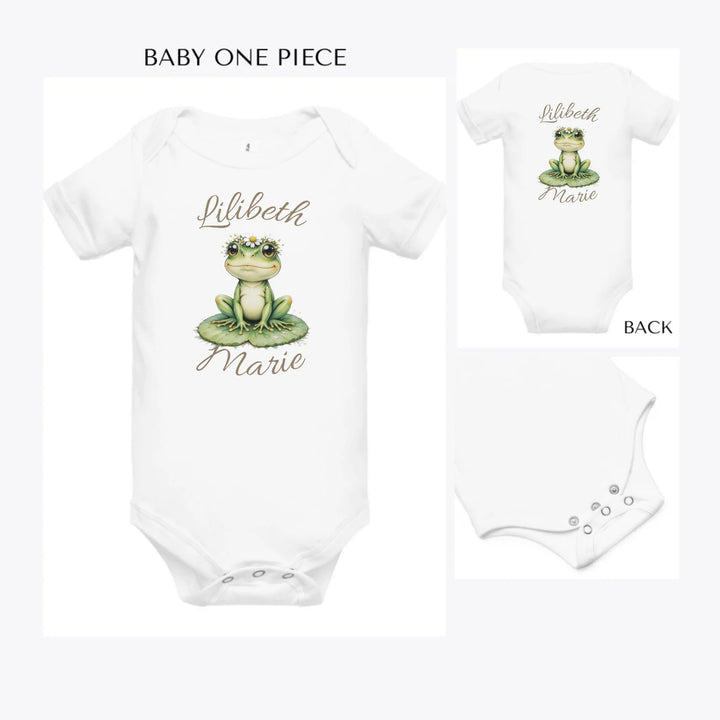 Spring-Frog-custom-baby-onesie-artfulane