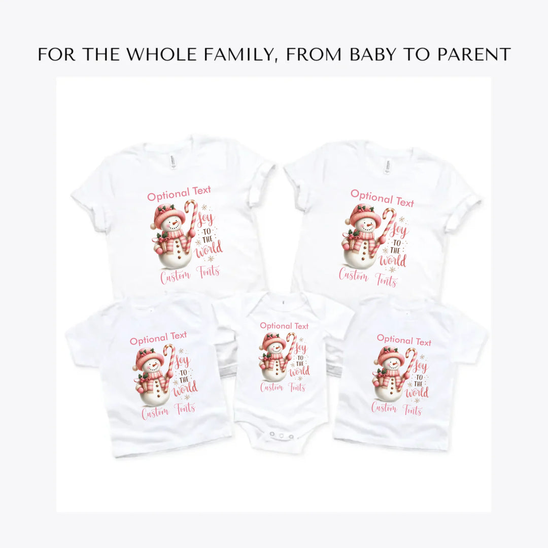 Pink-Christmas-custom-t-shirts-adult-youth-toddler-baby-sizes-artfulane