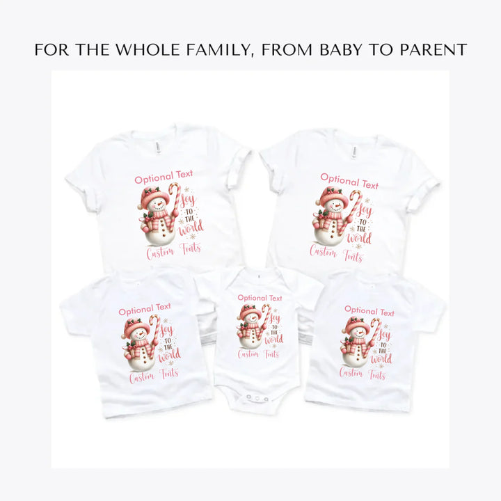 Pink-Christmas-custom-t-shirts-adult-youth-toddler-baby-sizes-artfulane