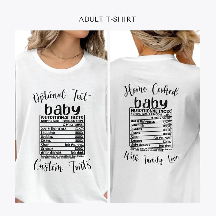 Family-Nutrition-Facts-personalized-women-unisex-adult-t-shirt-artfulane