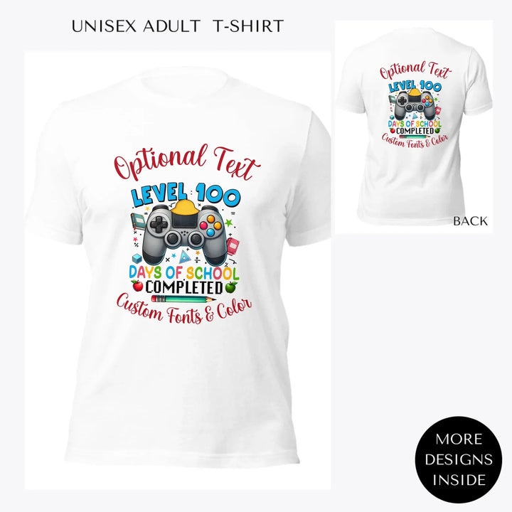 100-Days-of-School-custom-women-unisex-adult-t-shirt-artfulane