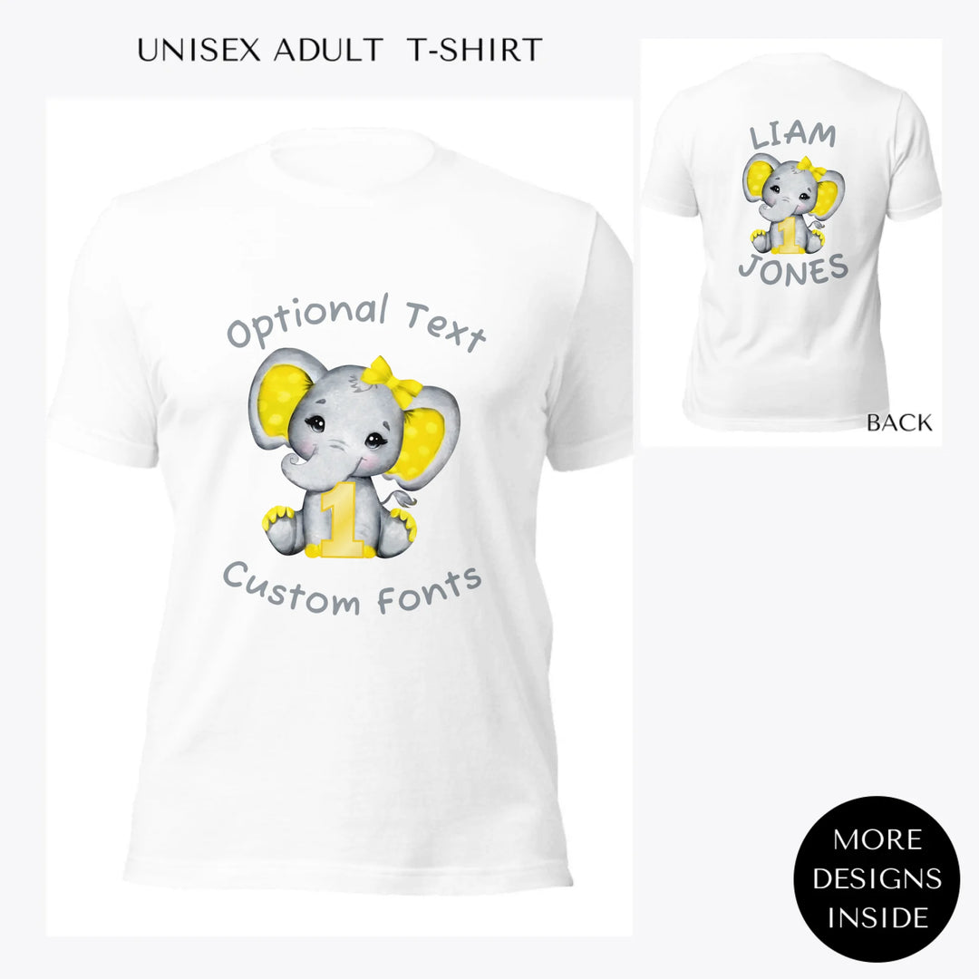 Grey-Elephant-with-Yellow-Number-custom-women-unisex-adult-t-shirt-artfulane