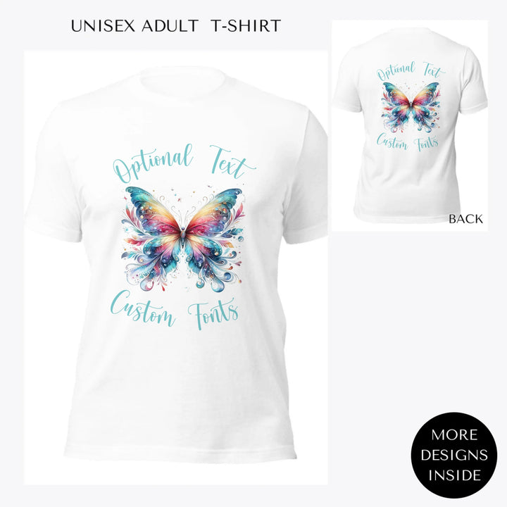 Beautiful-Butterflies-custom-women-unisex-adult-t-shirt-artfulane