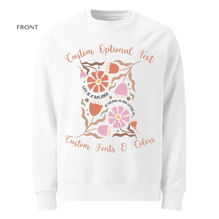 Benutzerdefinierte Boho Retro Blumen Sweatshirt &amp; Hoodie - ART-SWH251