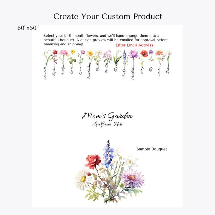 Create-your-Custom-Watercolor-Birth-Month-Flower-bouquet-Blanket-artfulane