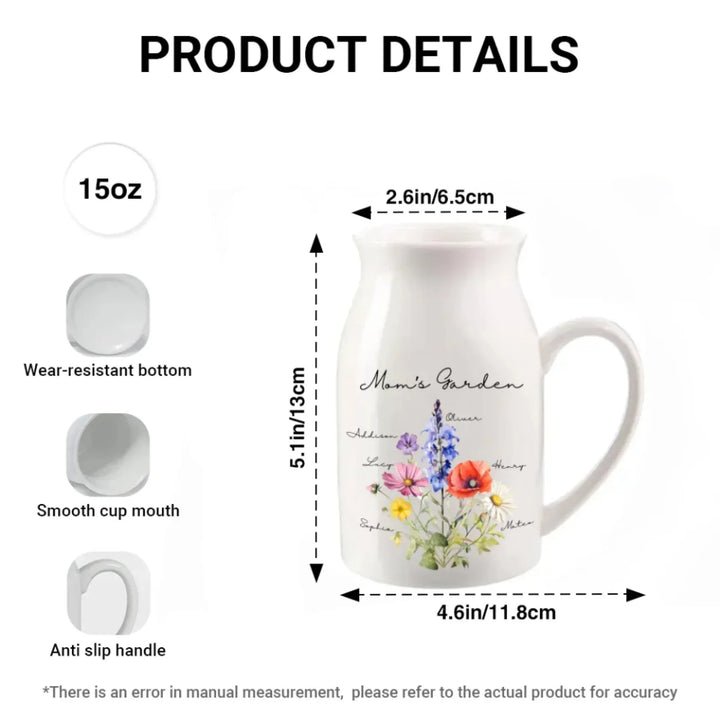 Custom-Birth-Month-Flower-Bouquet-Ceramic-Flower-Vase-details-artfulane