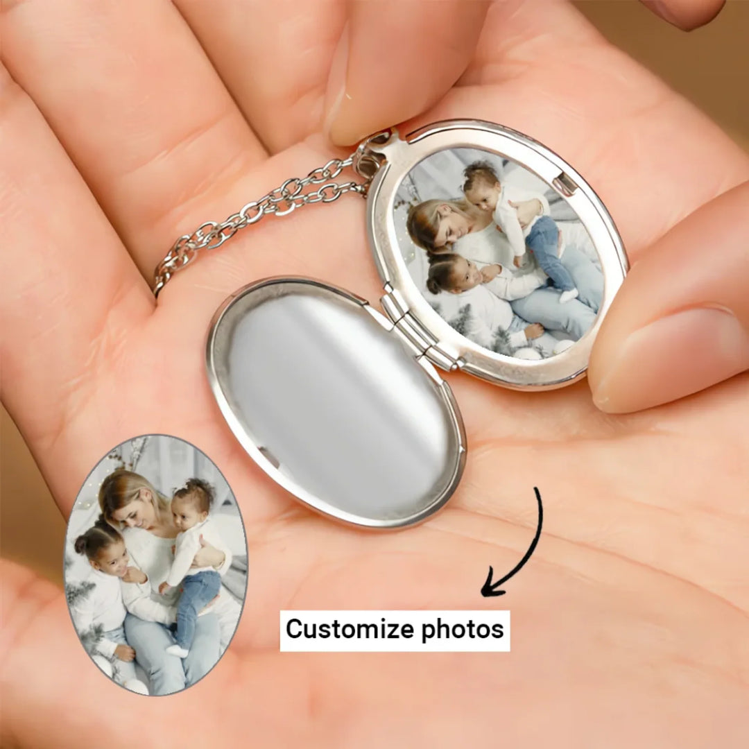 Custom-Birth-Month-Flower-Bouquet-Oval-Locket-Necklace-with-custom-photo-artfulane