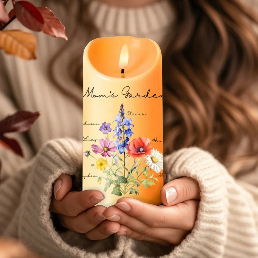 Custom-Birth-Flower-Bouquet-LED-Candle-artfulane