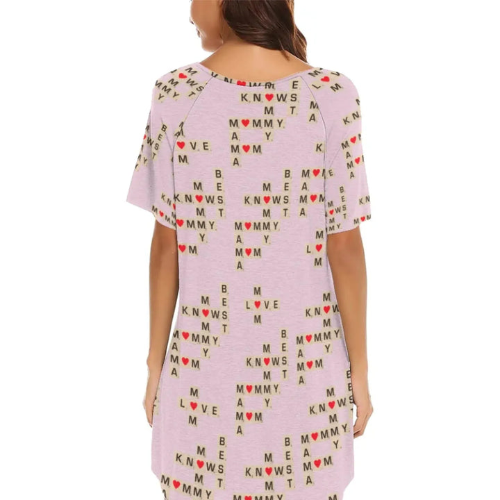 women's-nightgown-mom-knows-best-pink-back-on-model-artfulane