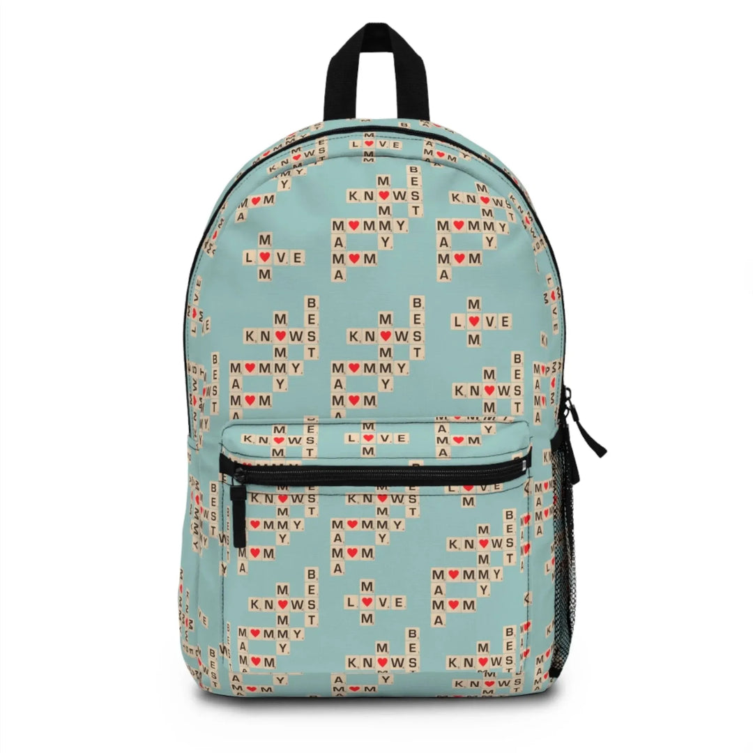 Custom-backpack-Mom-Knows-Best-front-artfulane