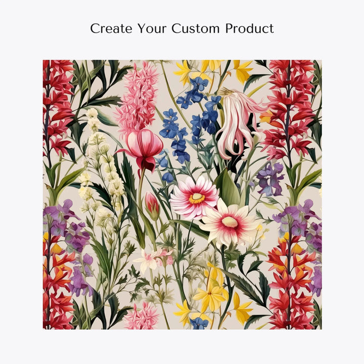 customize-and-create-your-own-women's-linen-shirt-boho-Wildflowers-and-Botanicals-Watercolor-Florals-artfulane
