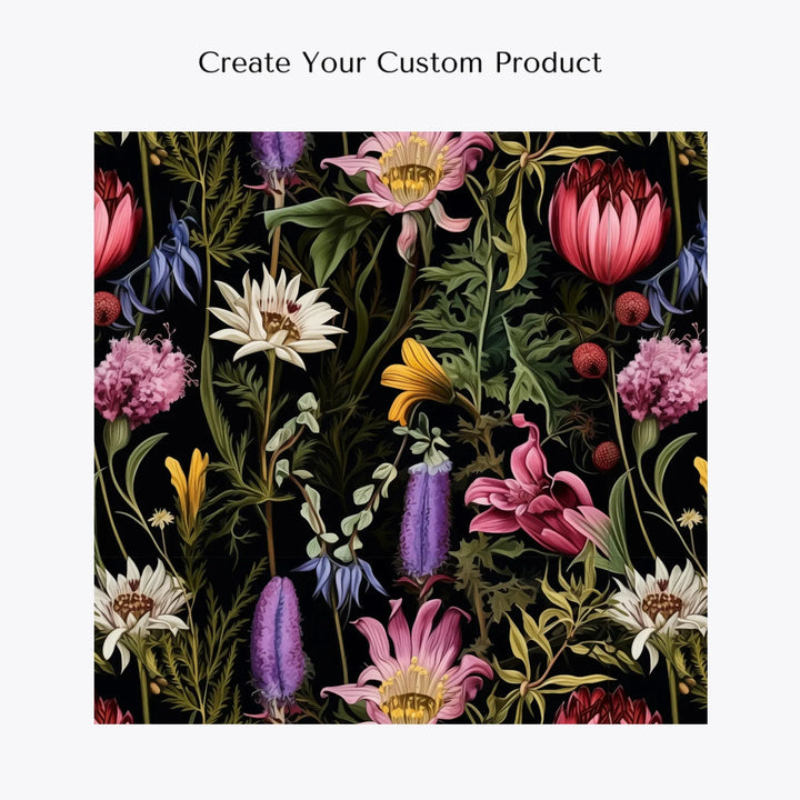 customize-and-create-your-own-women's-linen-shirt-Boho-and-Natural-Wildflowers-and-Botanicals-Herbarium-Style-artfulane