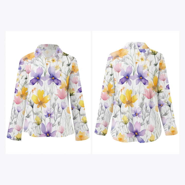 women's-linen-shirt-floral-watercolor-loose-wildflowers-artfulane