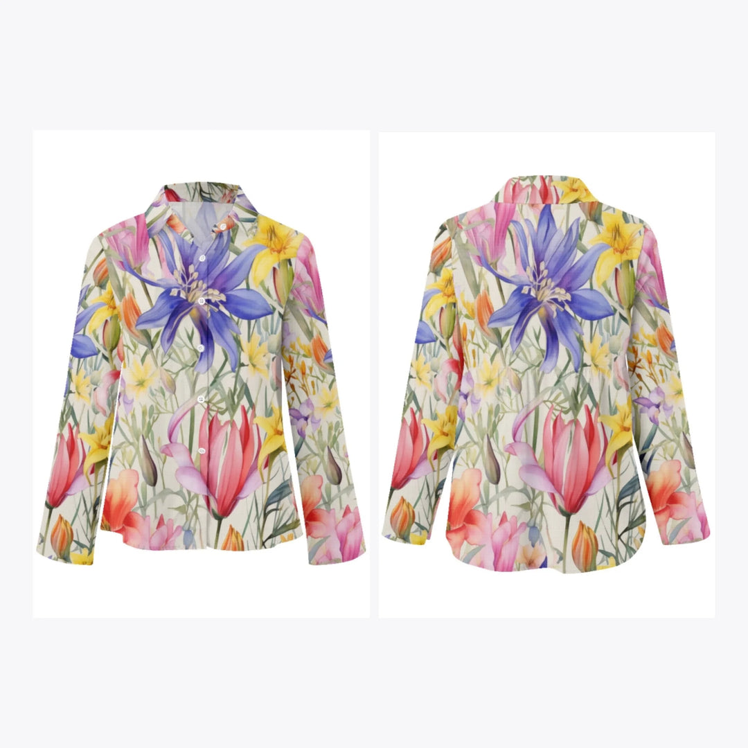 women's-linen-shirt-floral-watercolor-loose-wildflowers-artfulane