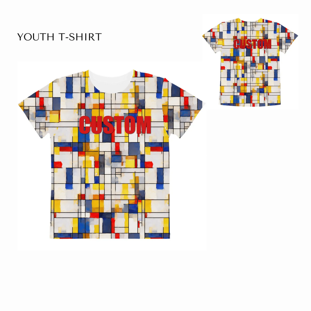custom-modern-abstract-art-color-blocking-all-over-print-unisex-youth-crew-neck-t-shirt-front-and-back-artfulane