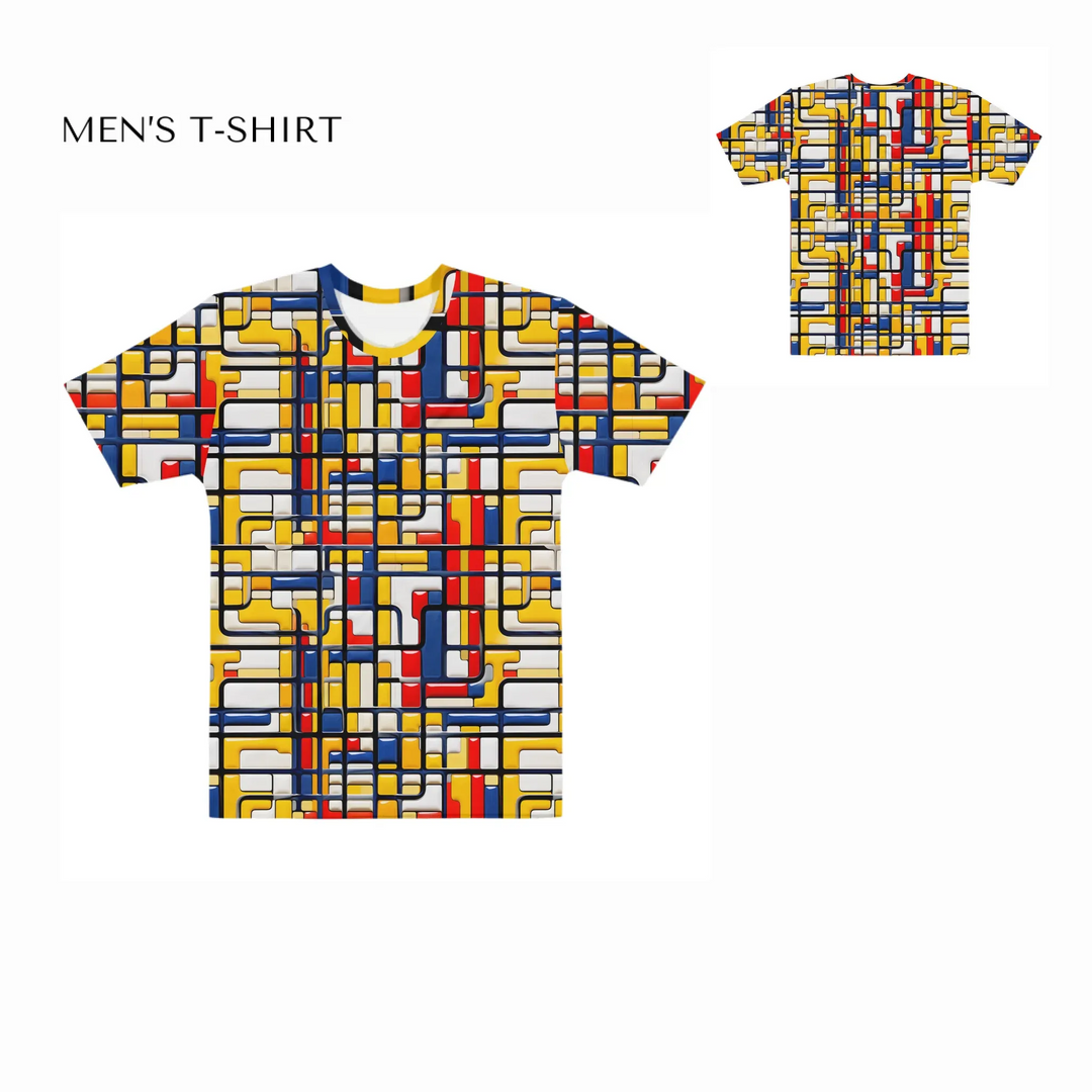 custom-modern-abstract-art-color-blocking-all-over-print-mens-crew-neck-t-shirt-front-and-back-artfulane