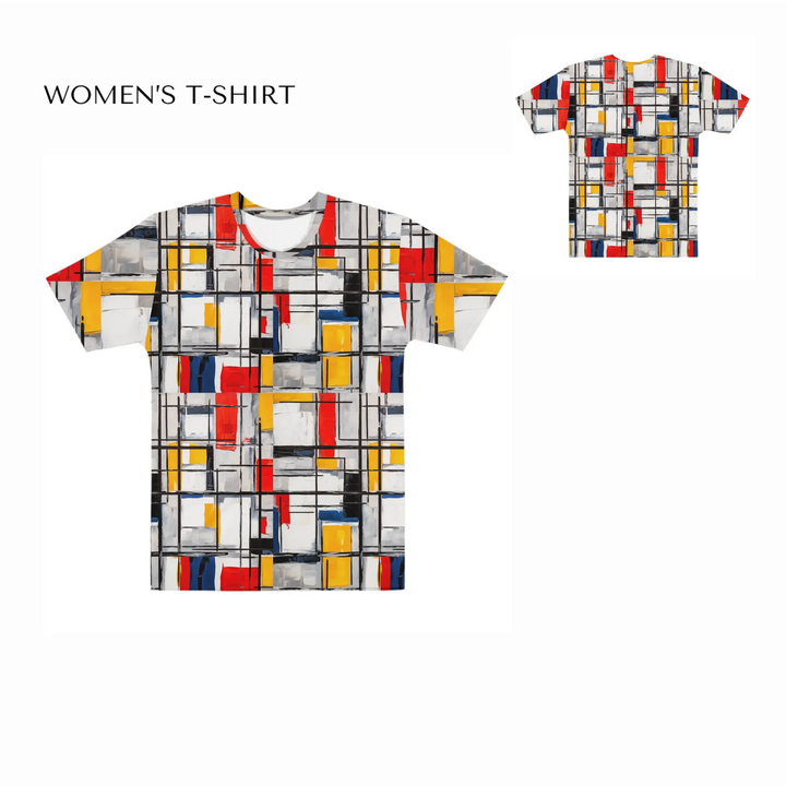 custom-modern-abstract-art-color-blocking-all-over-print-womens-crew-neck-t-shirt-front-and-back-artfulane