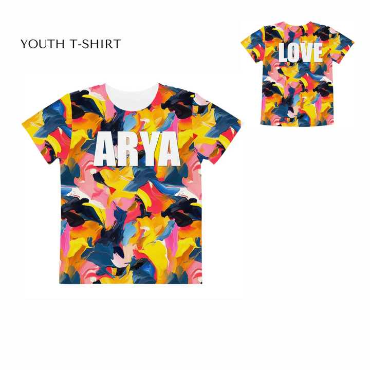 Custom-Modern-Abstract-T-Shirt-Textured-Abstract-all-over-print-unisex-youth-crew-neck-t-shirt-front-and-back-artfulane