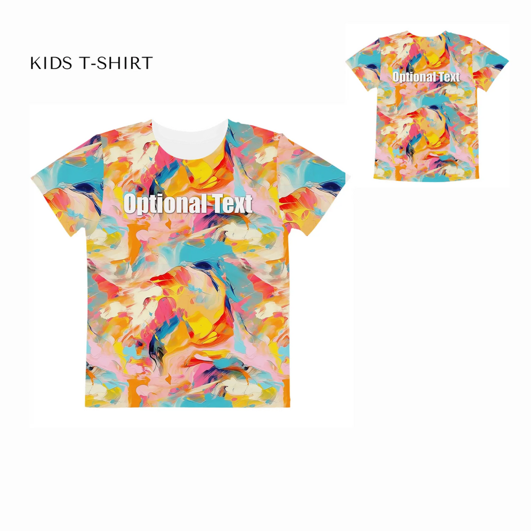 Custom-Modern-Abstract-T-Shirt-Textured-Abstract-all-over-print-unisex-kids-crew-neck-t-shirt-front-and-back-artfulane