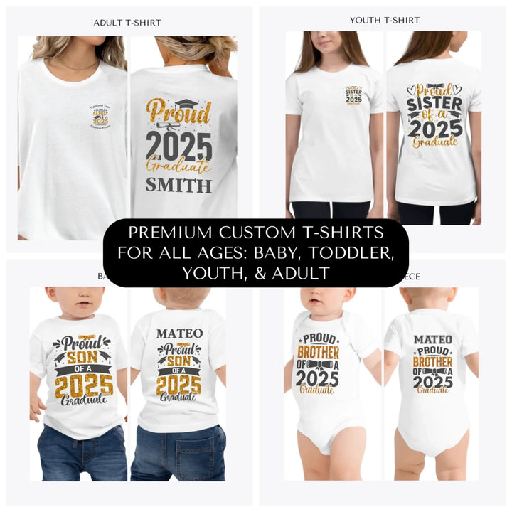 2025-Graduate-Family-premium-custom-t-shirts-all-ages-artfulane