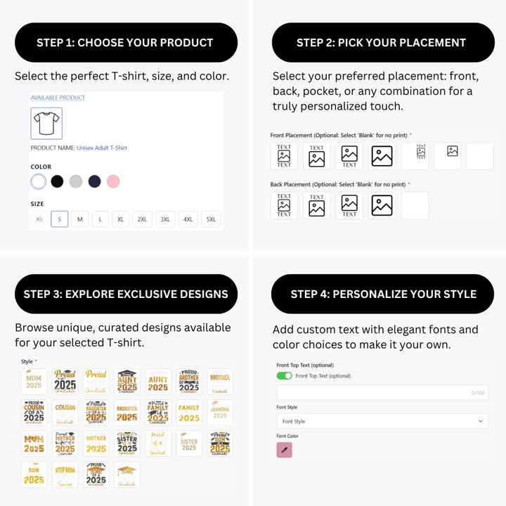 how-to-design-custom-2025-Graduate-Family-t-shirt-personalization-options-artfulane