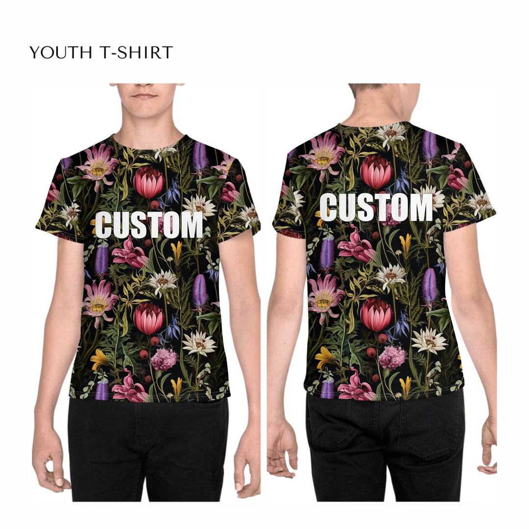 all-over-print-unisex-youth-crew-neck-t-shirt-on-boy-front-and-back-artfulane