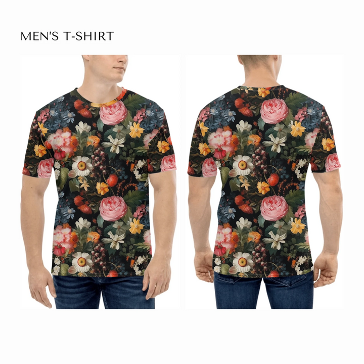 all-over-print-mens-crew-neck-t-shirt-on-model-front-and-back-artfulane