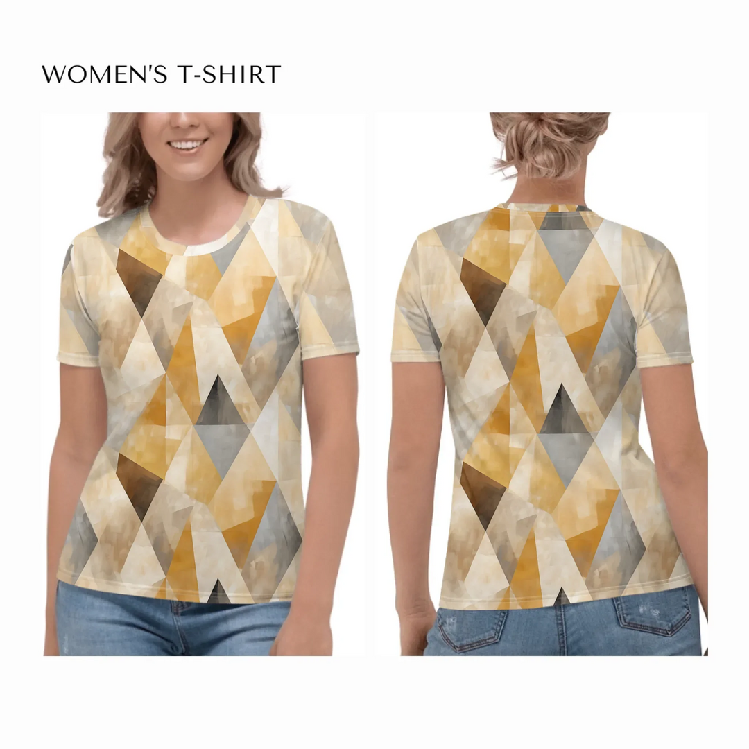 all-over-print-womens-crew-neck-t-shirt-on model-front-and-back-artfulane