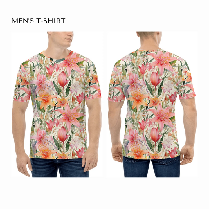 all-over-print-mens-crew-neck-t-shirt-on-model-front-and-back-artfulane