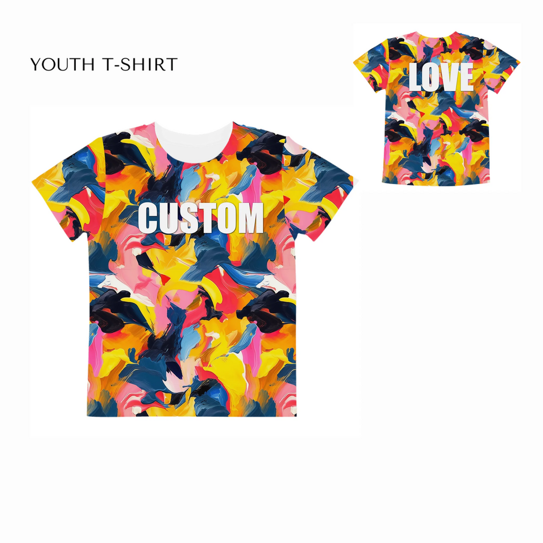 Custom-Modern-Abstract-T-Shirt-Textured-Abstract-all-over-print-unisex-youth-crew-neck-t-shirt-front-and-back-artfulane