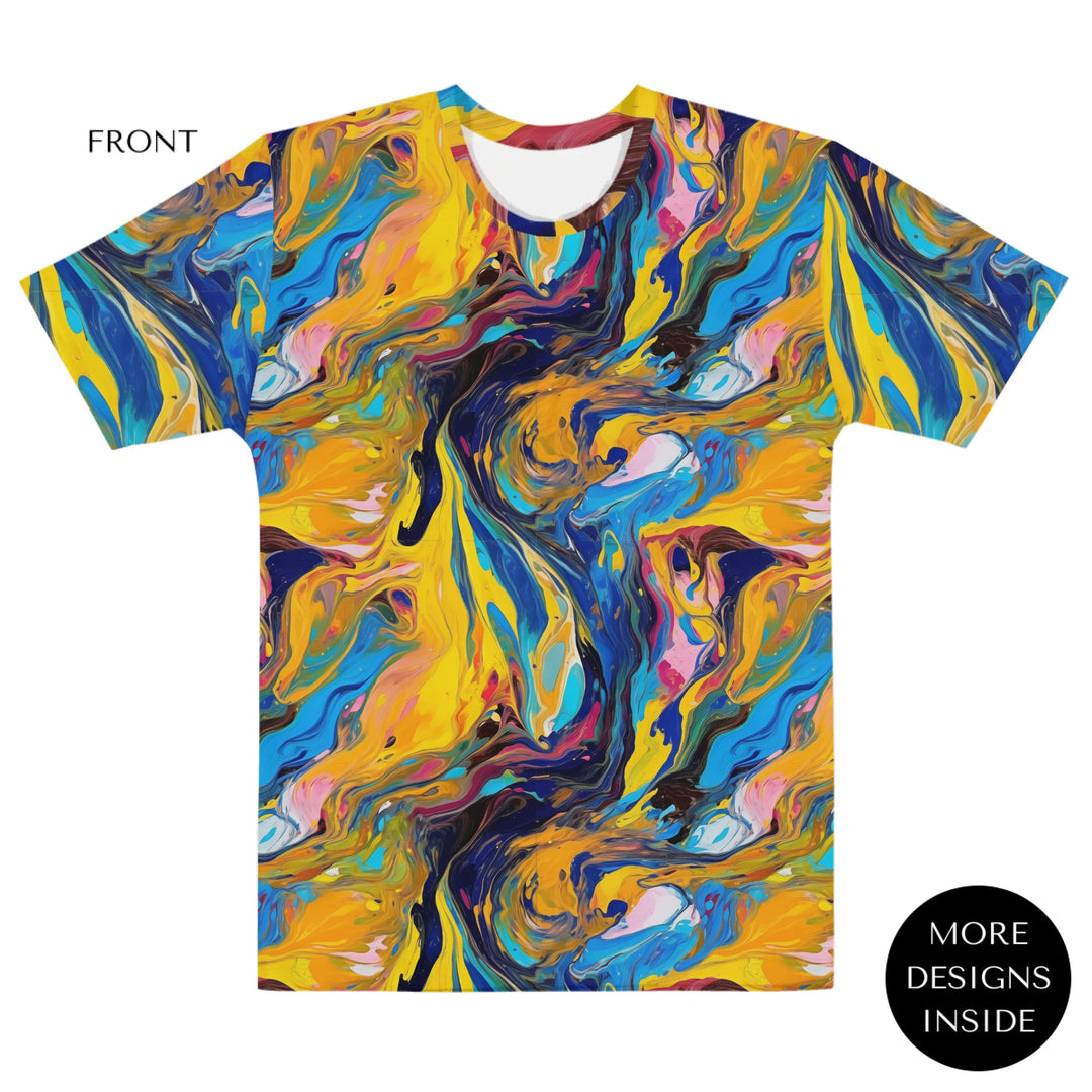 Custom-Modern-Digital-Abstract-all-over-print-womens-crew-neck-t-shirt-artfulane