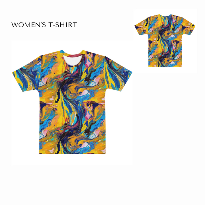 Custom-Modern-Digital-Abstract-all-over-print-womens-crew-neck-t-shirt-front-and-back-artfulane