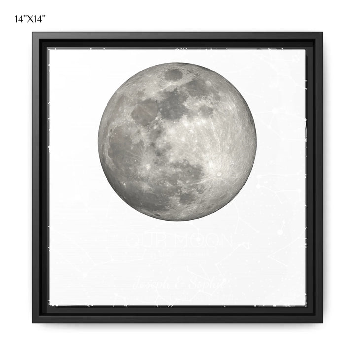 Custom-Moon-Phase-and-Star-Map-Wall-Art-14x14 framed canvas-artfulane
