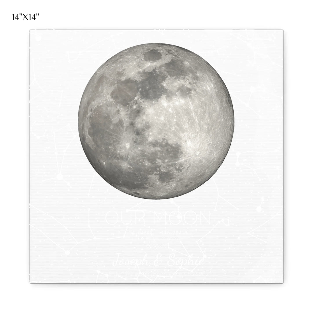 Custom-Moon-Phase-and-Star-Map-Wall-Art-14x14 stretched canvas-artfulane