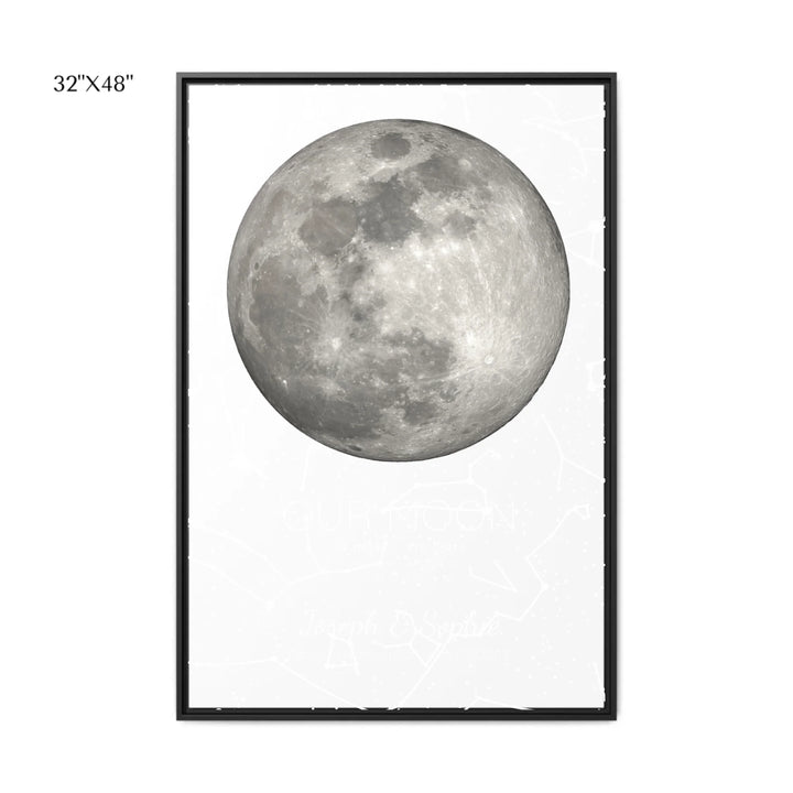 Custom-Moon-Phase-and-Star-Map-Wall-Art-32x48 framed canvas-artfulane