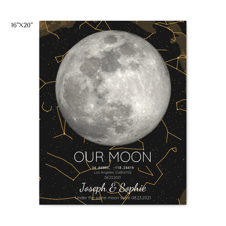 Custom-Moon-Phase-and-Star-Map-Wall-Art-16x20 stretched canvas-artfulane