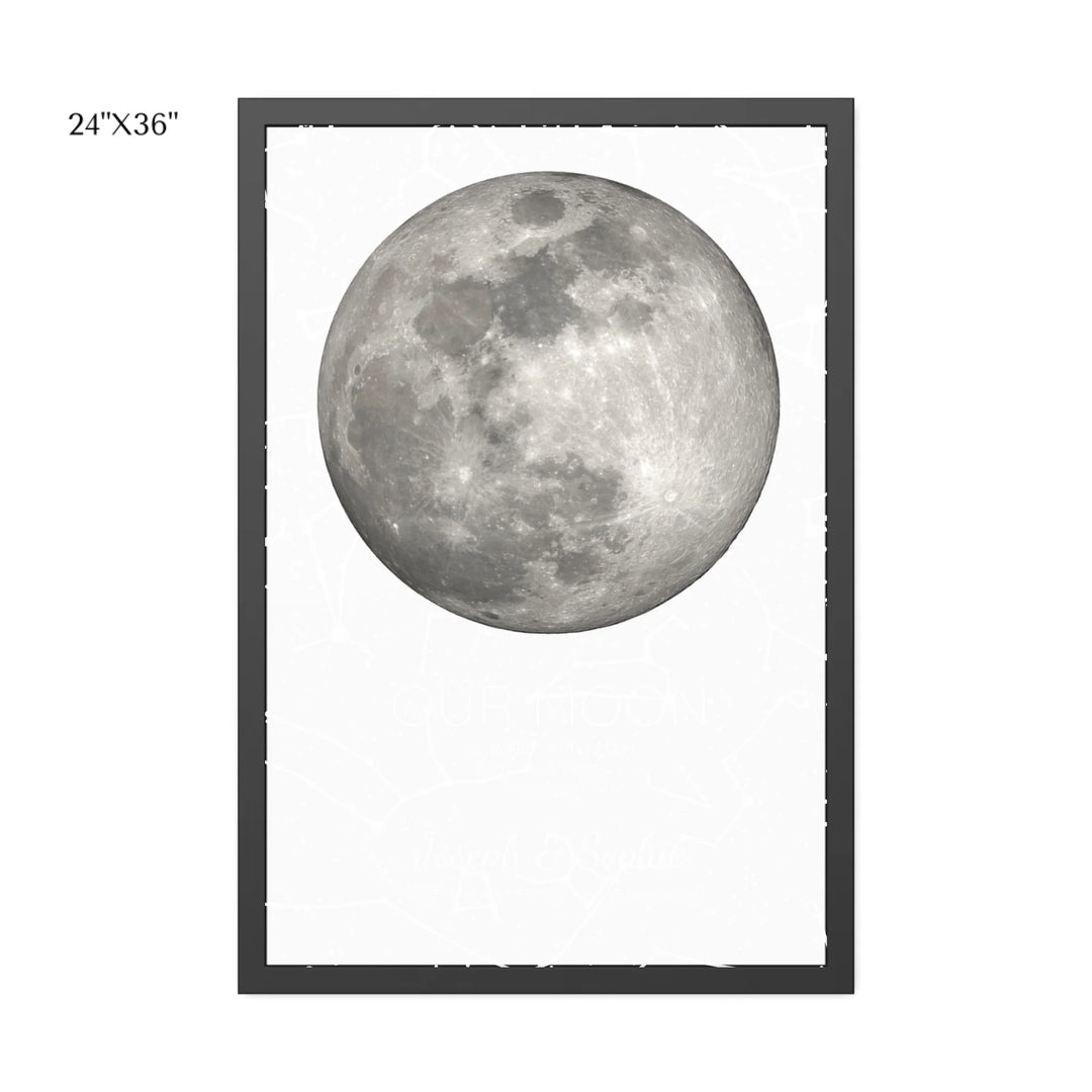 Custom-Moon-Phase-and-Star-Map-Wall-Art-24x36 framed poster-artfulane