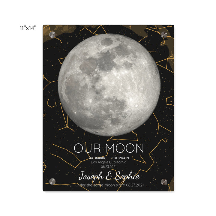 Custom-Moon-Phase-and-Star-Map-Wall-Art-artfulane- 11x14 acrylic panel print