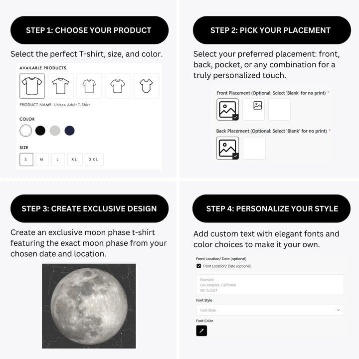 how-to-design-custom-Silver-Moon-Phase-t-shirt-personalization-options-artfulane