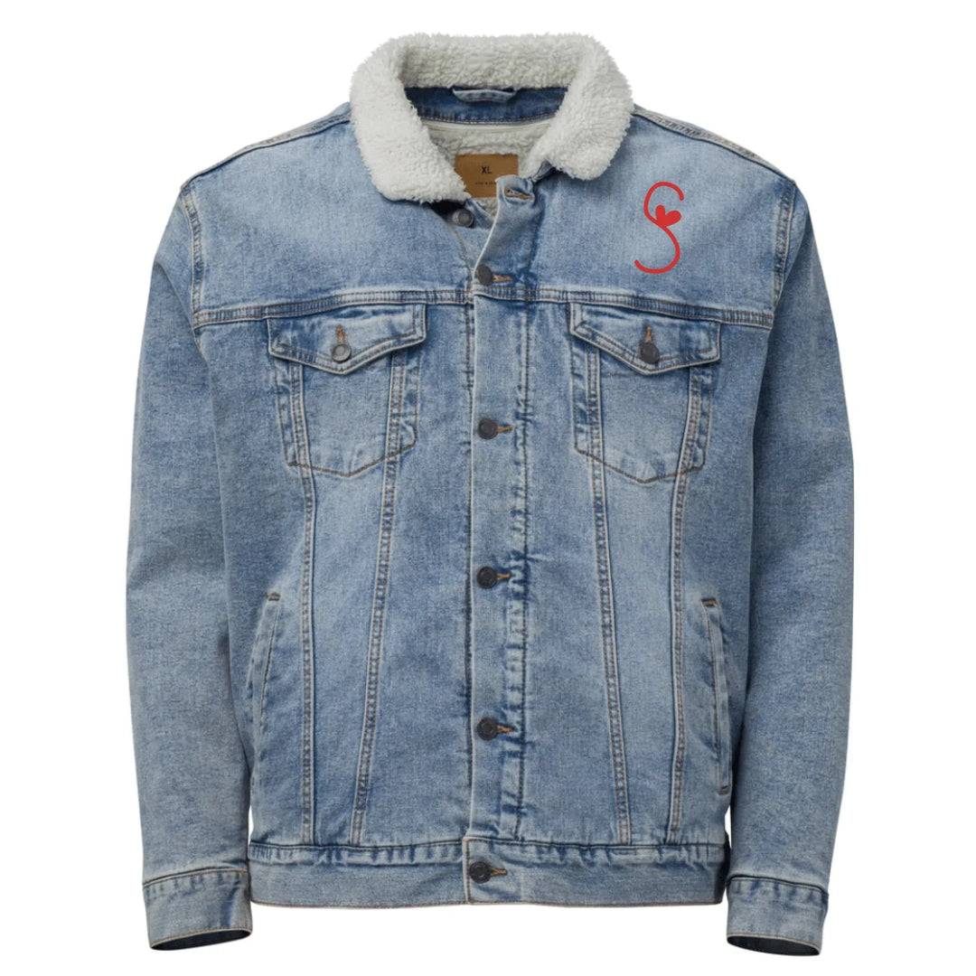 Jacke mit individuell besticktem Herzbuchstaben