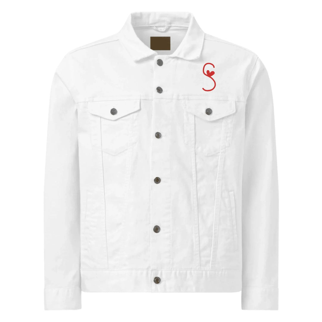 Jacke mit individuell besticktem Herzbuchstaben