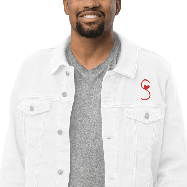 Jacke mit individuell besticktem Herzbuchstaben