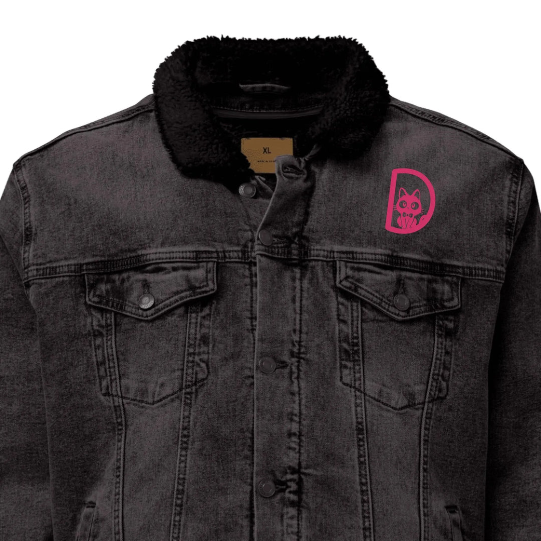 Jacke mit bestickter Initiale „Love Cat“