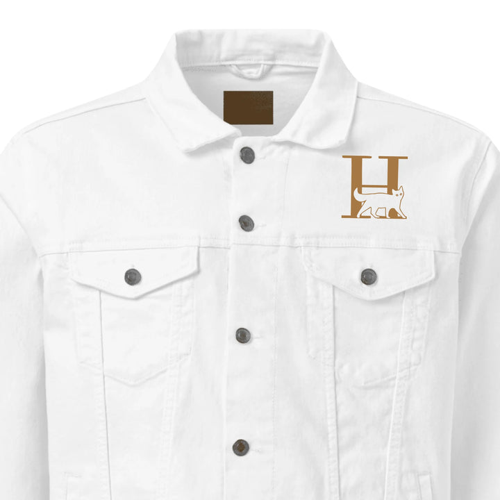 Chaqueta personalizada con inicial de gato bordada