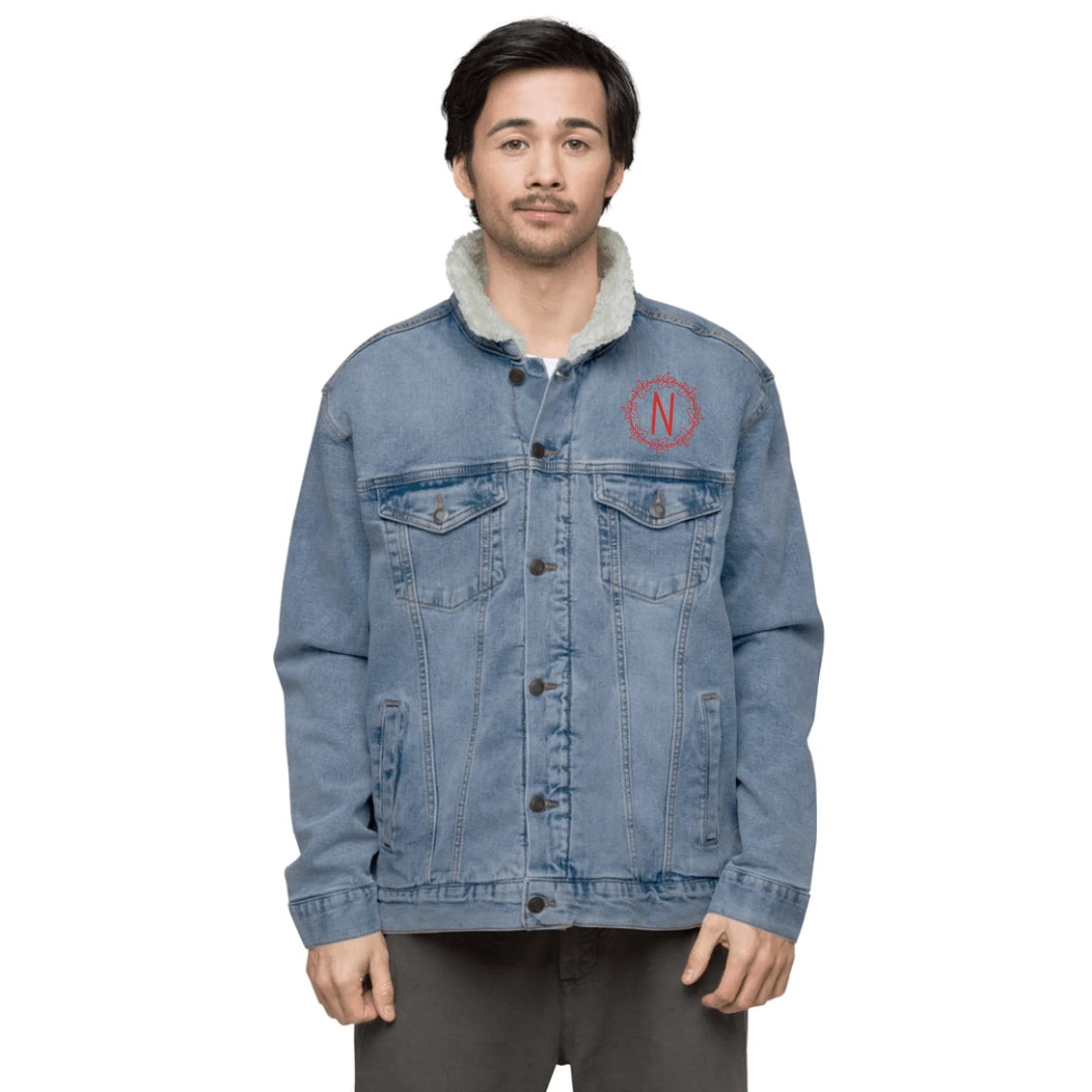 Chaqueta con monograma floral bordado personalizado