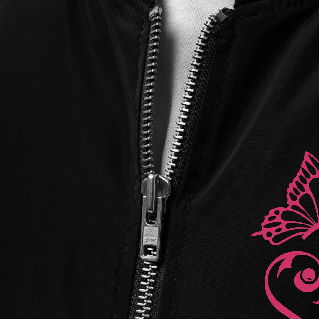 Custom Embroidered Butterfly Love Initial Jacket - ART-JKT264