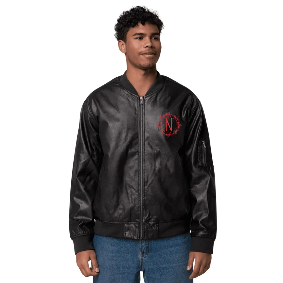 Chaqueta con monograma floral bordado personalizado