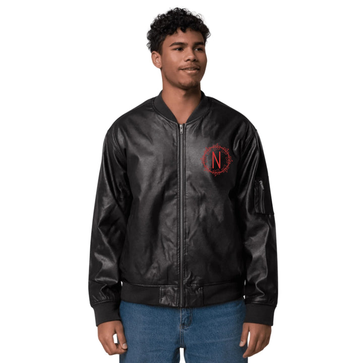 Chaqueta con monograma floral bordado personalizado